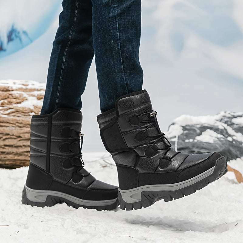 Men's Snow Boots Waterproof Ski Sports Shoes