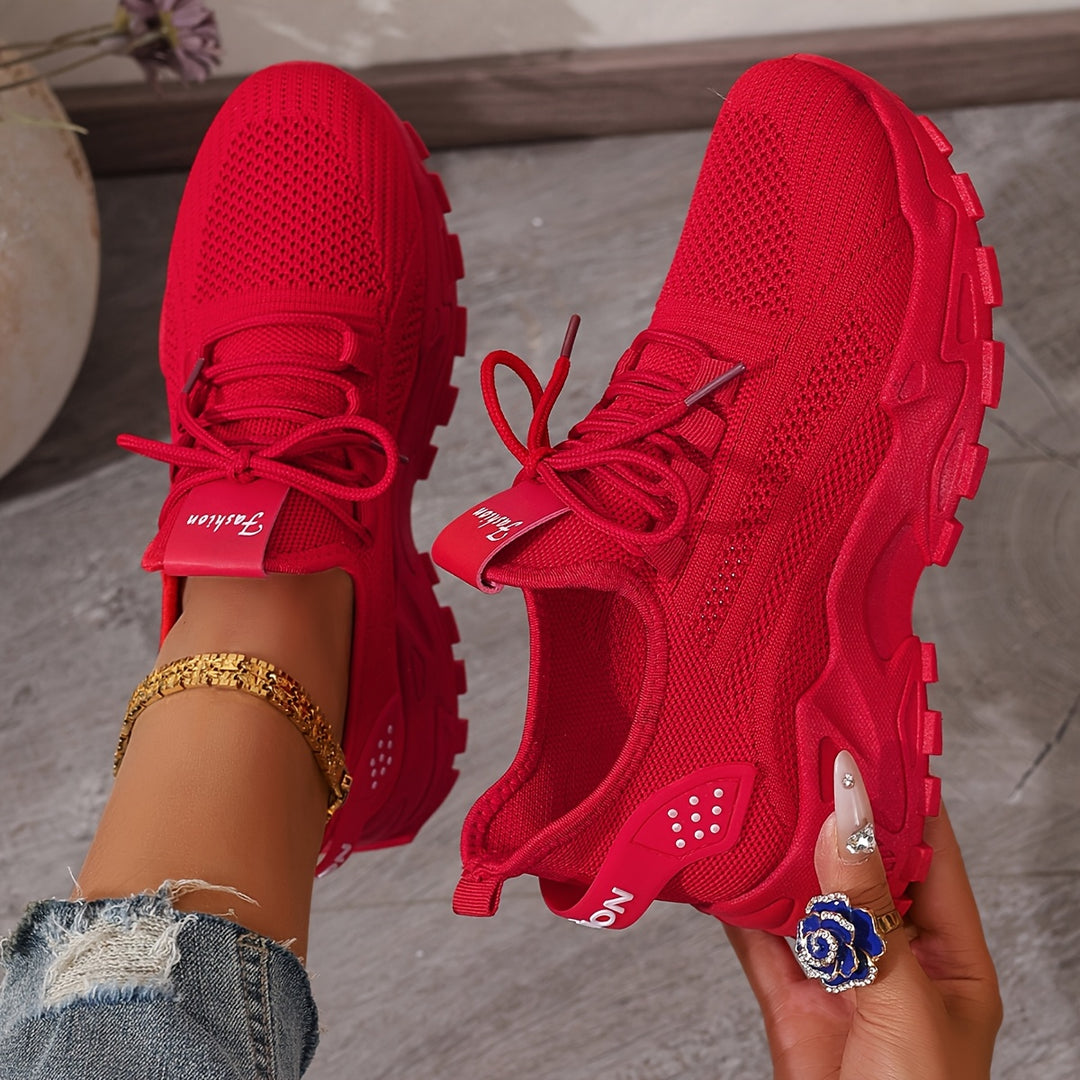 Women's Fashion Knit Sneakers Casual Lightweight Walking Shoes