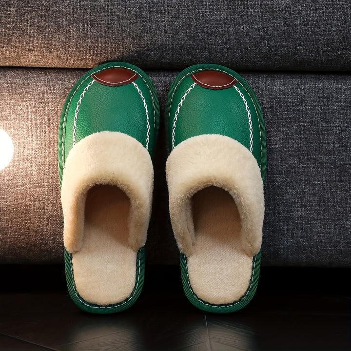 Men's Slip-On Slippers Indoor Comfort Soft Sole Winter House Shoes