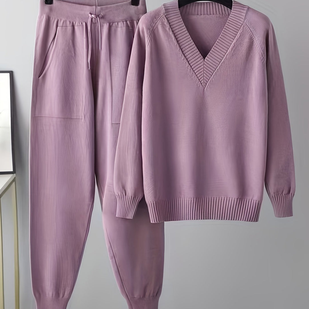 Stylish Ladies Casual Sweater and Pants Set
