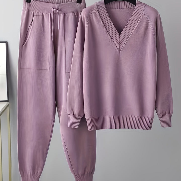 Stylish Ladies Casual Sweater and Pants Set