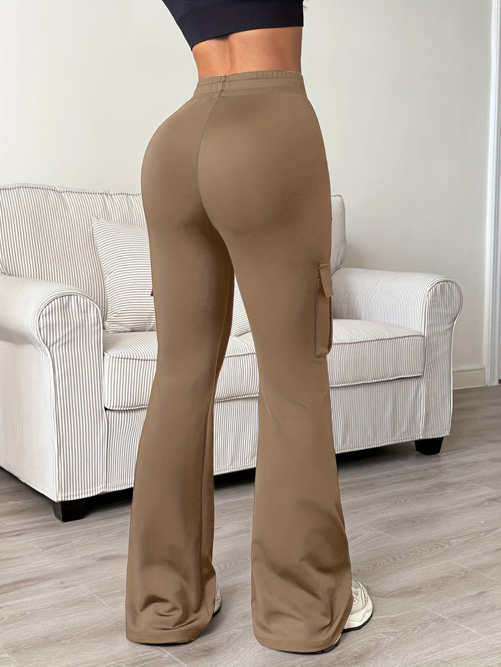 Women's Athletic Cargo Jogger Pants with Slim-Fit Ankle Design