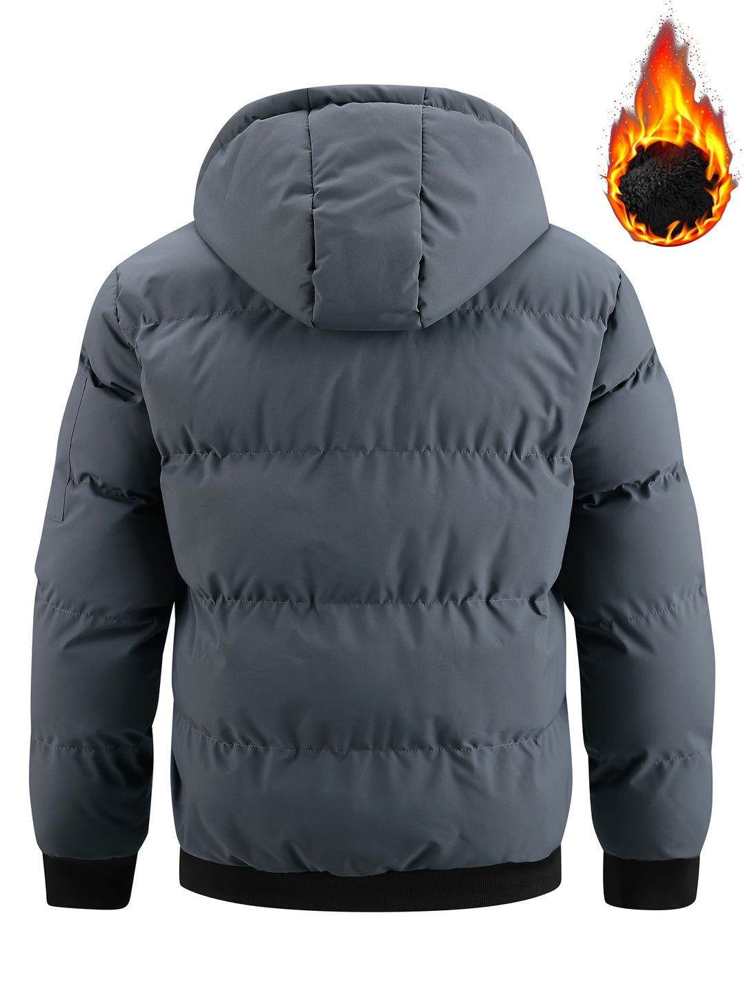 Hooded Winter Plush Jacket Thick Warm Casual Outdoor Zipper Jacket