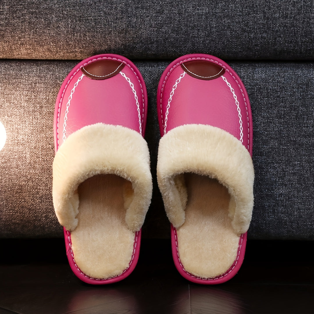 Men's Slip-On Slippers Indoor Comfort Soft Sole Winter House Shoes