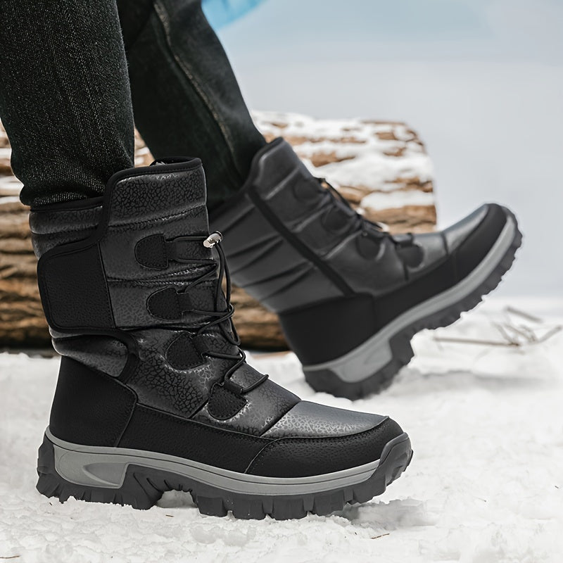 Men's Snow Boots Waterproof Ski Sports Shoes