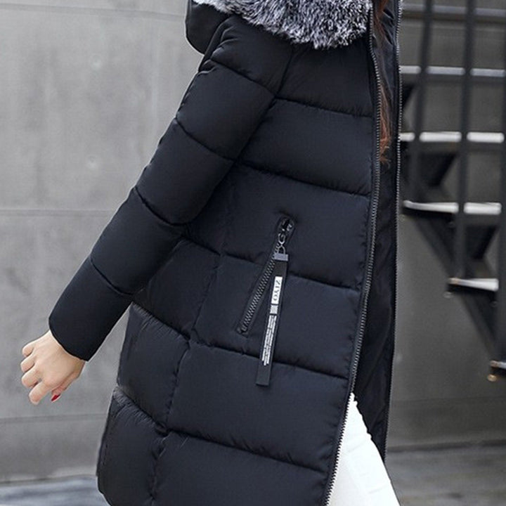 Women's Winter Coat, Elegant Fashion, Full Zip Closure, Long Sleeve
