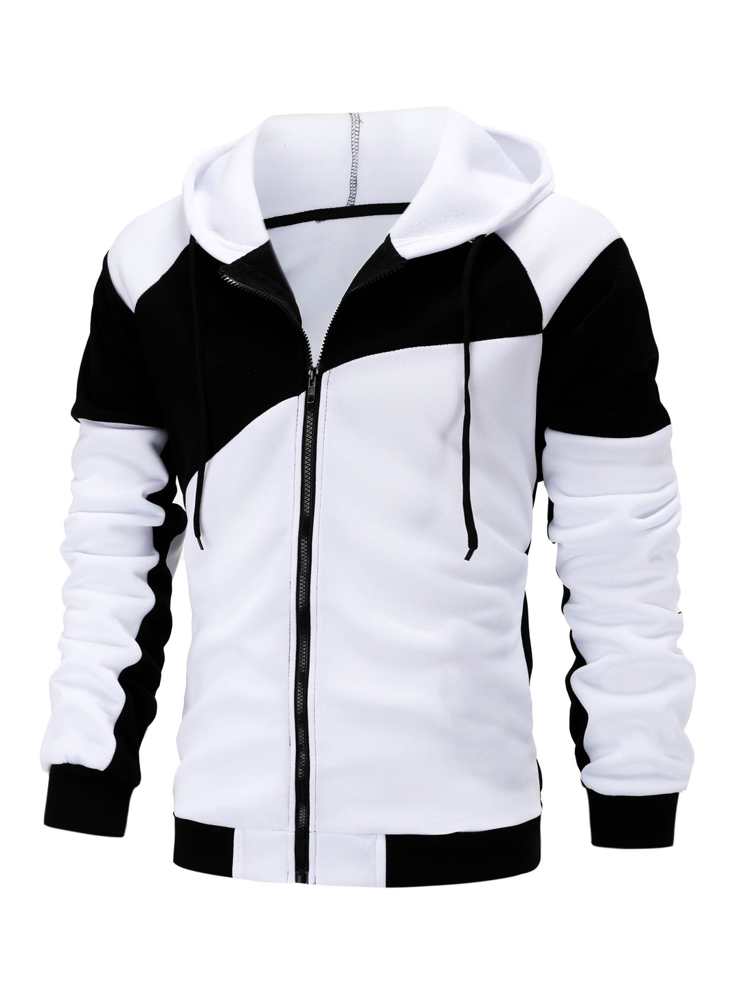 Men's Sports Set - Long Sleeve Hooded Jacket and Jogging Pants