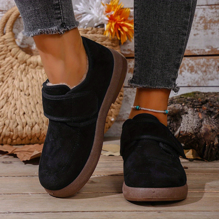 Women's Winter Ankle Boots Slip-On Flat Design Cold-Resistant Footwear