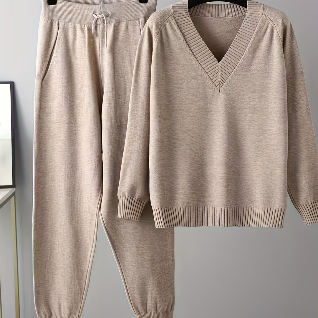 Stylish Ladies Casual Sweater and Pants Set