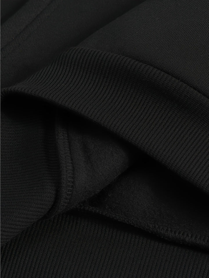 Men's Fleece-Lined Hoodie and Sweatpants Tracksuit Set