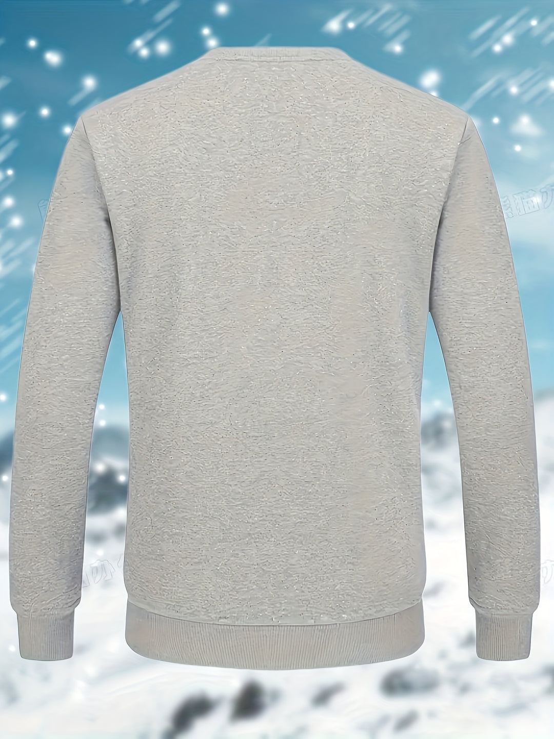 Men's Heavyweight Winter Pullover Sweater with Warm Lining