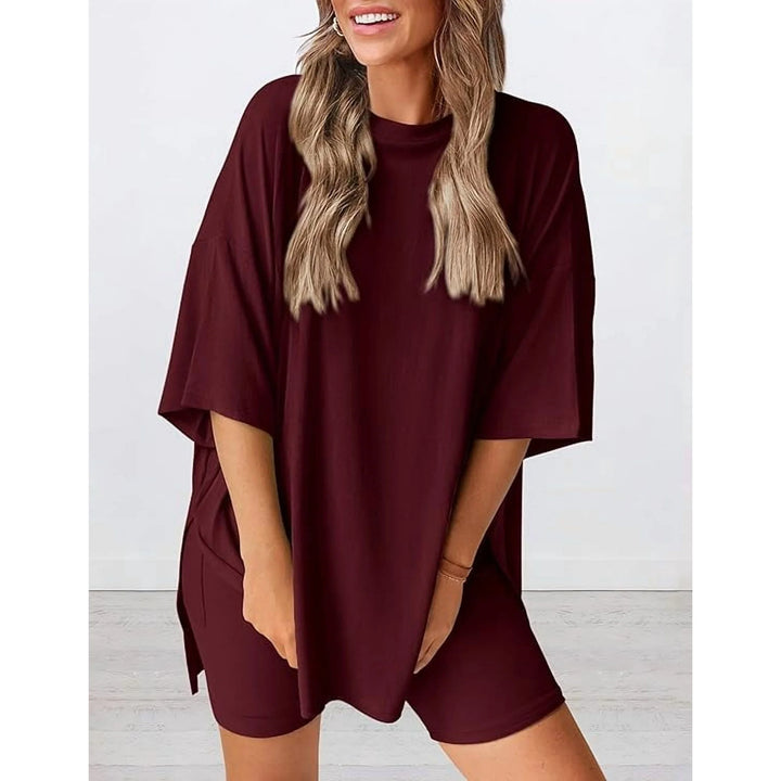 Women's Casual Oversized 2-Piece Short Set