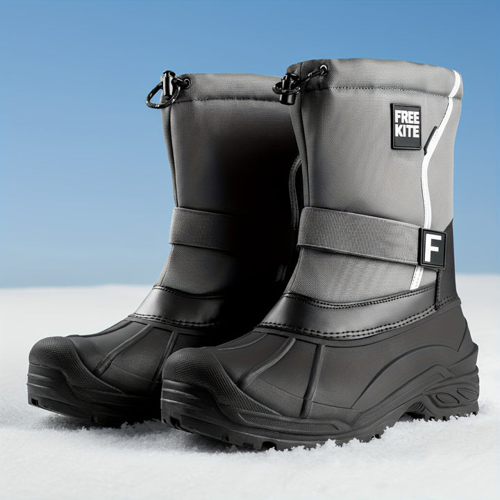 Men's Winter Snow Boots Lightweight Removable Lining Anti-Slip Sole