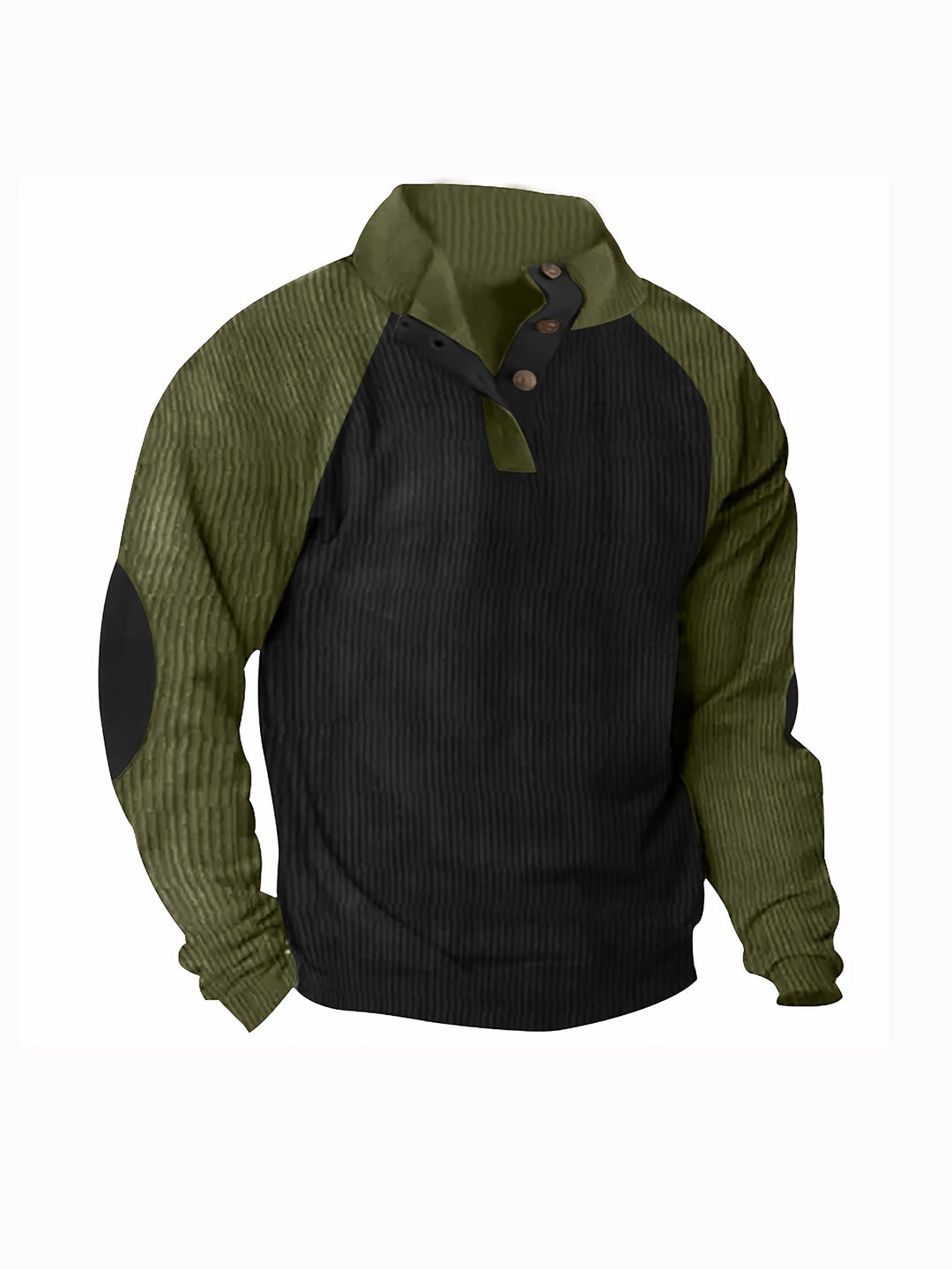 Men's Casual Long-Sleeved Pullover T-Shirt Sweatshirt