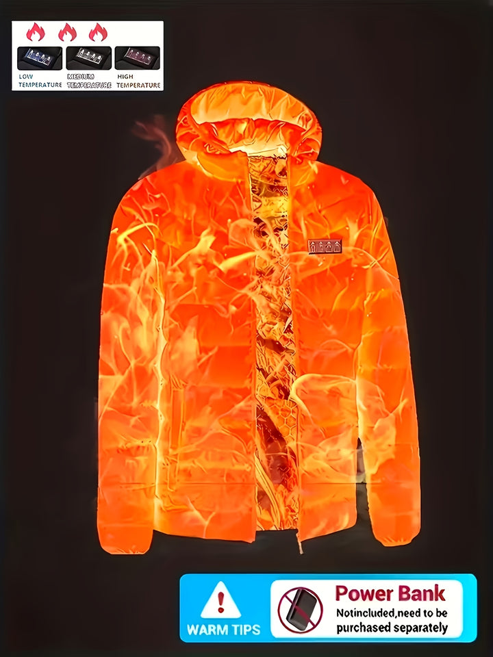 Heated Jacket for Men and Women with USB Power and Heating Zones