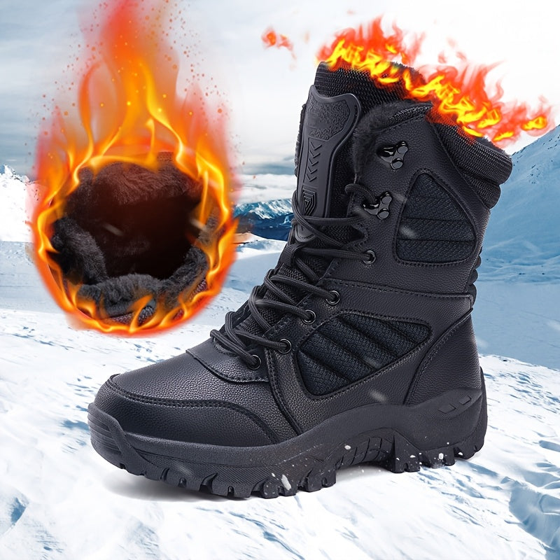Men's Winter Snow Boots Waterproof Anti-slip Tactical Boots
