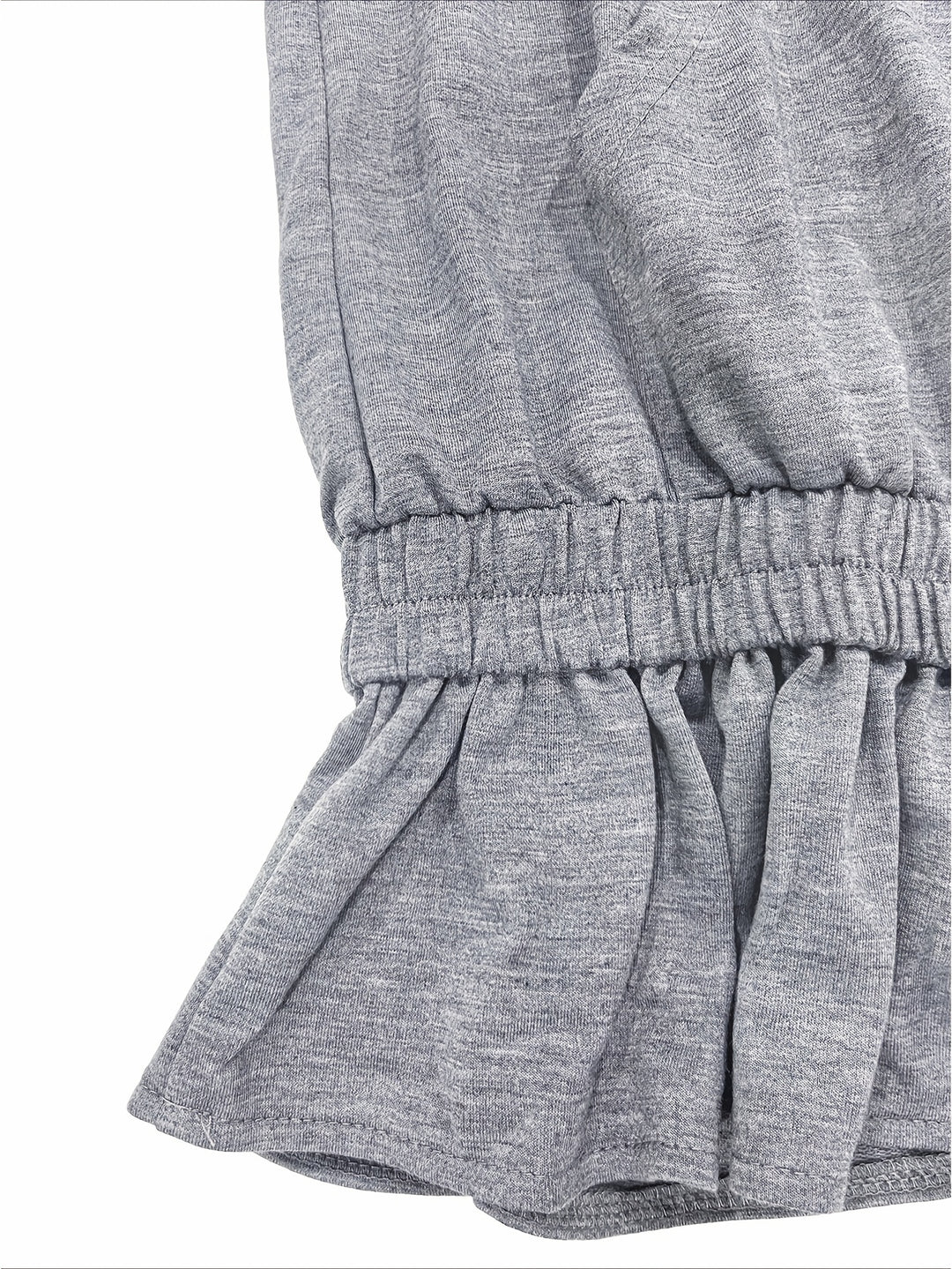 Hooded Ruffled Sweatshirt Dress for Women Casual Trendy Style