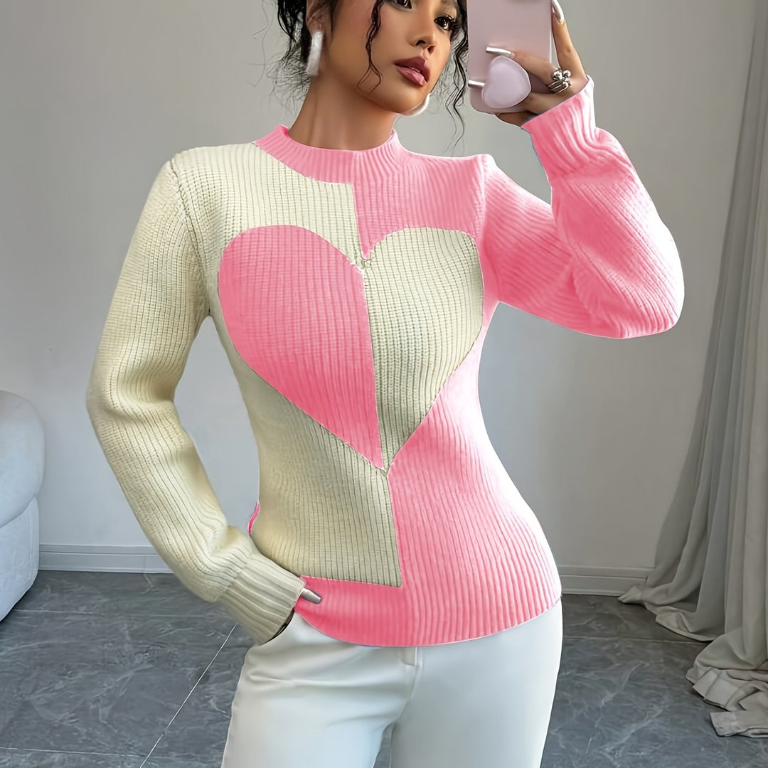 Women's Half-Turtleneck Pullover Sweater