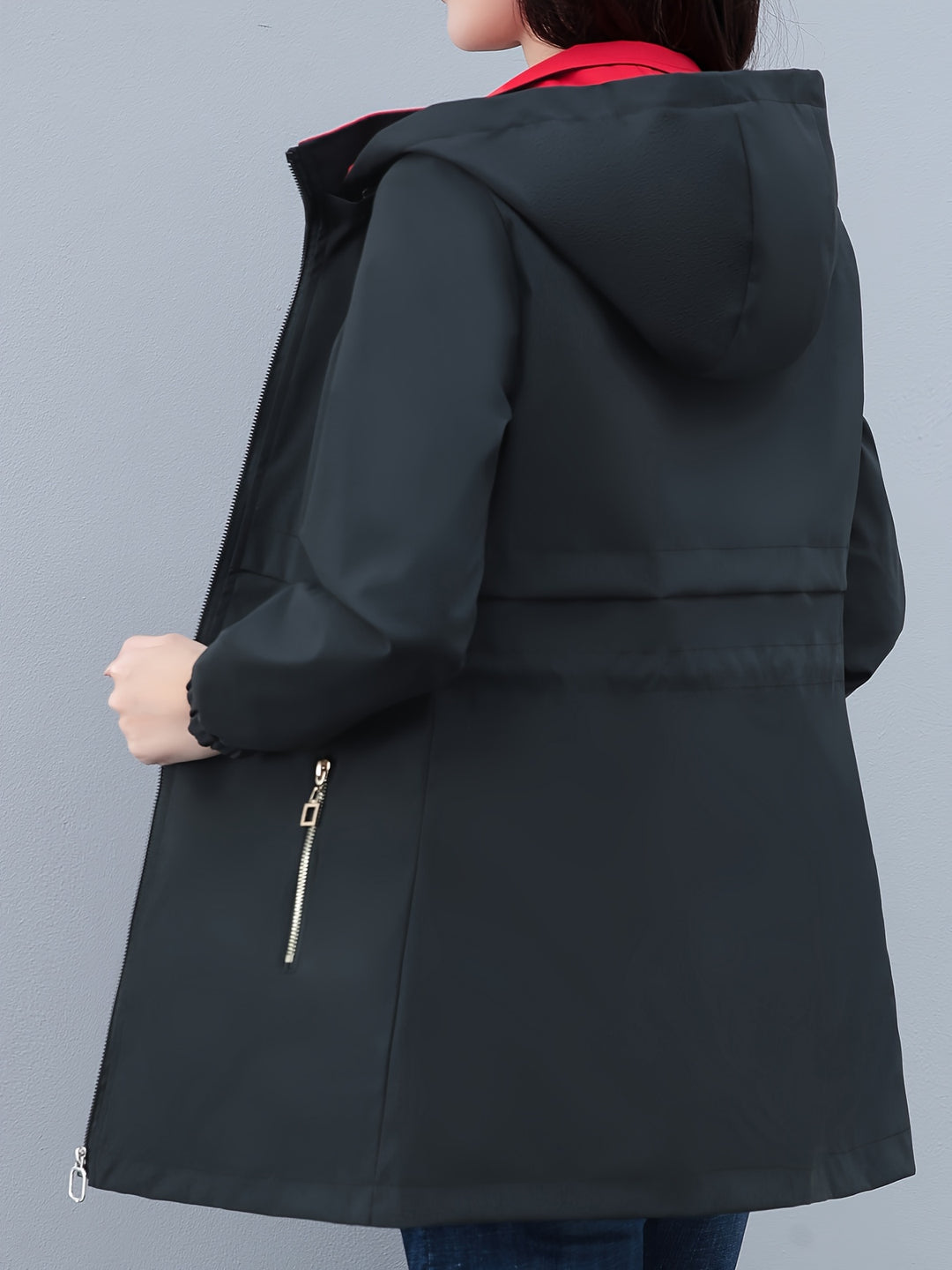 Double-sided Wearable Windbreaker Jacket Women's Fashionable Coat