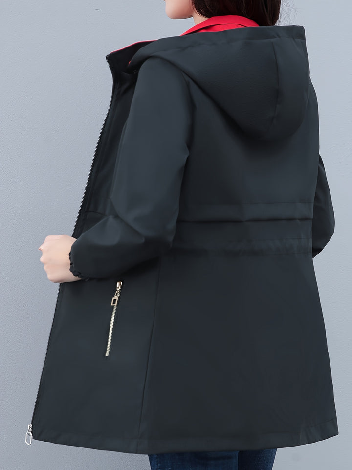 Double-sided Wearable Windbreaker Jacket Women's Fashionable Coat