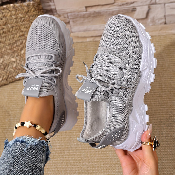 Women's Fashion Knit Sneakers Casual Lightweight Walking Shoes