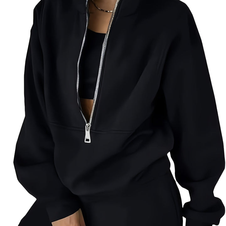 Women's Winter Sweater and Pants Set, Fleece Activewear Two-Piece