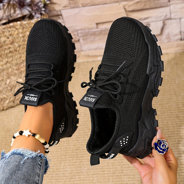 Women's Fashion Knit Sneakers Casual Lightweight Walking Shoes