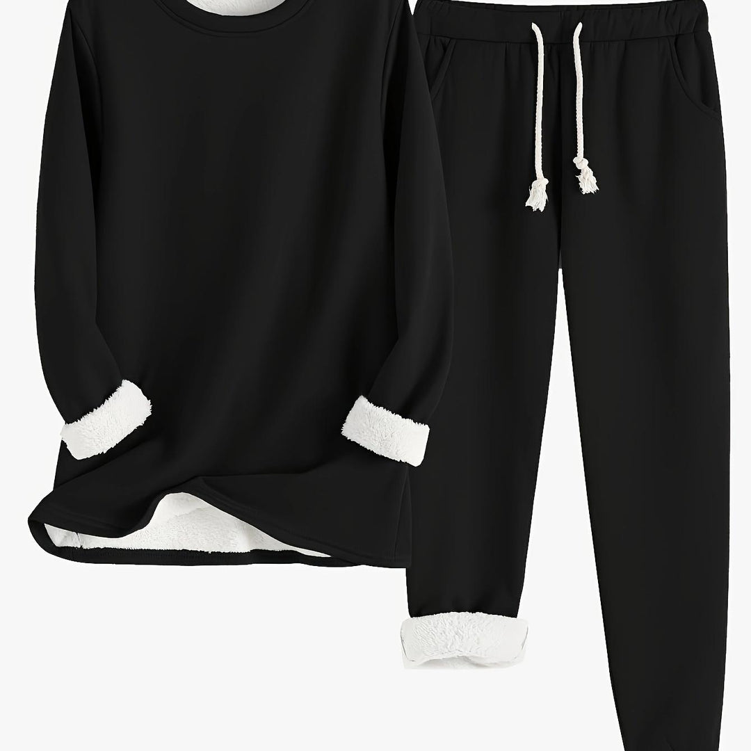 Plush Base Layer Set for Autumn and Winter