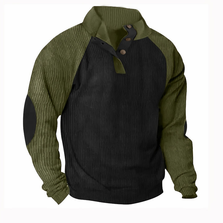 Men's Casual Long-Sleeved Pullover T-Shirt Sweatshirt