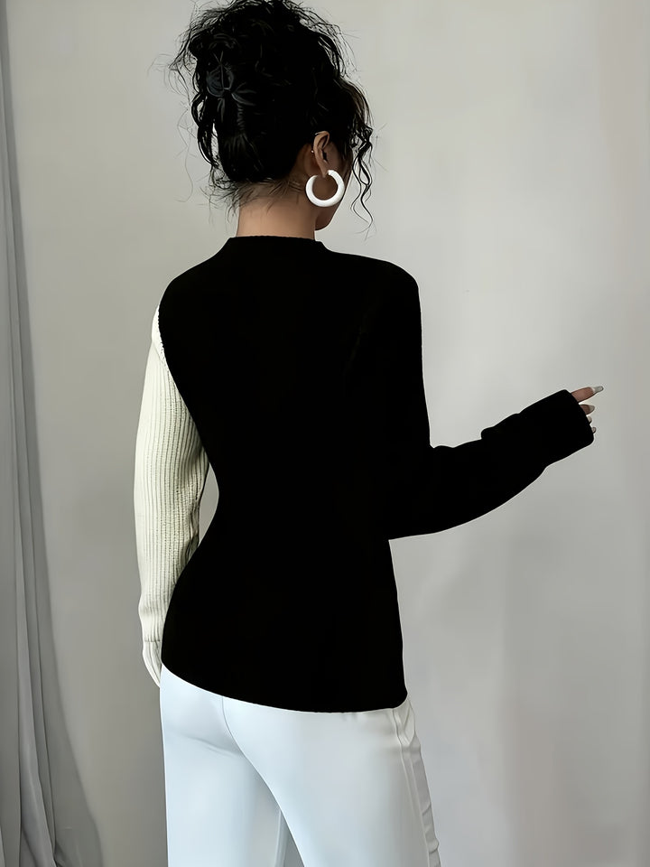Women's Half-Turtleneck Pullover Sweater