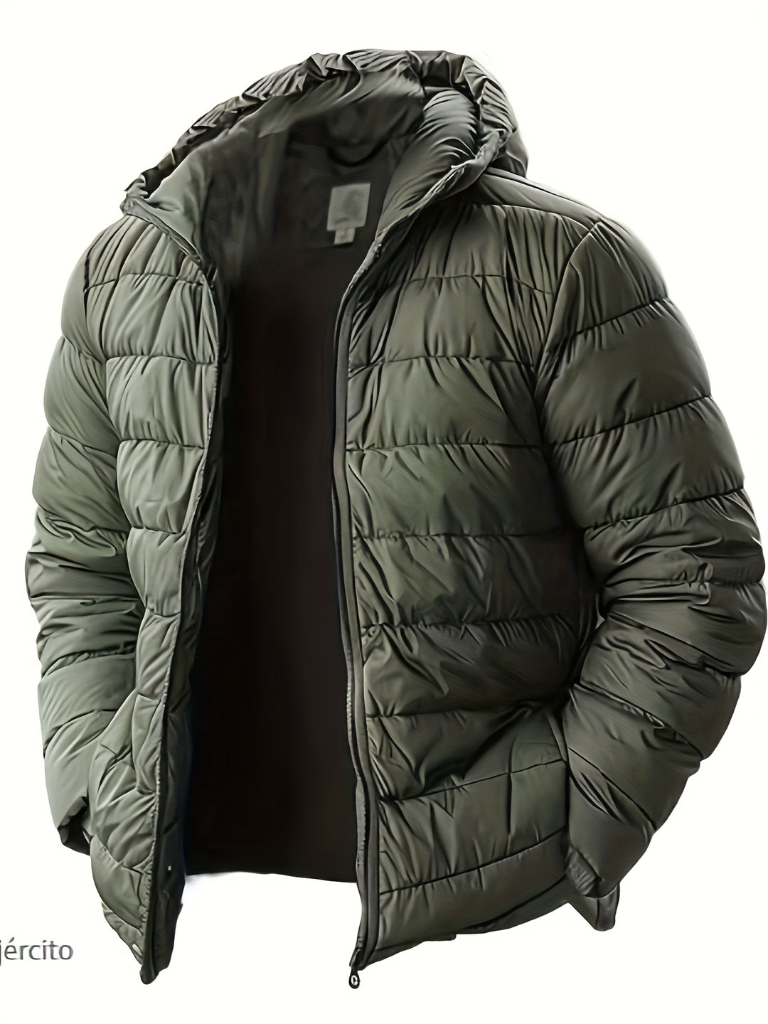 Men's Hooded Windproof Quilted Jacket