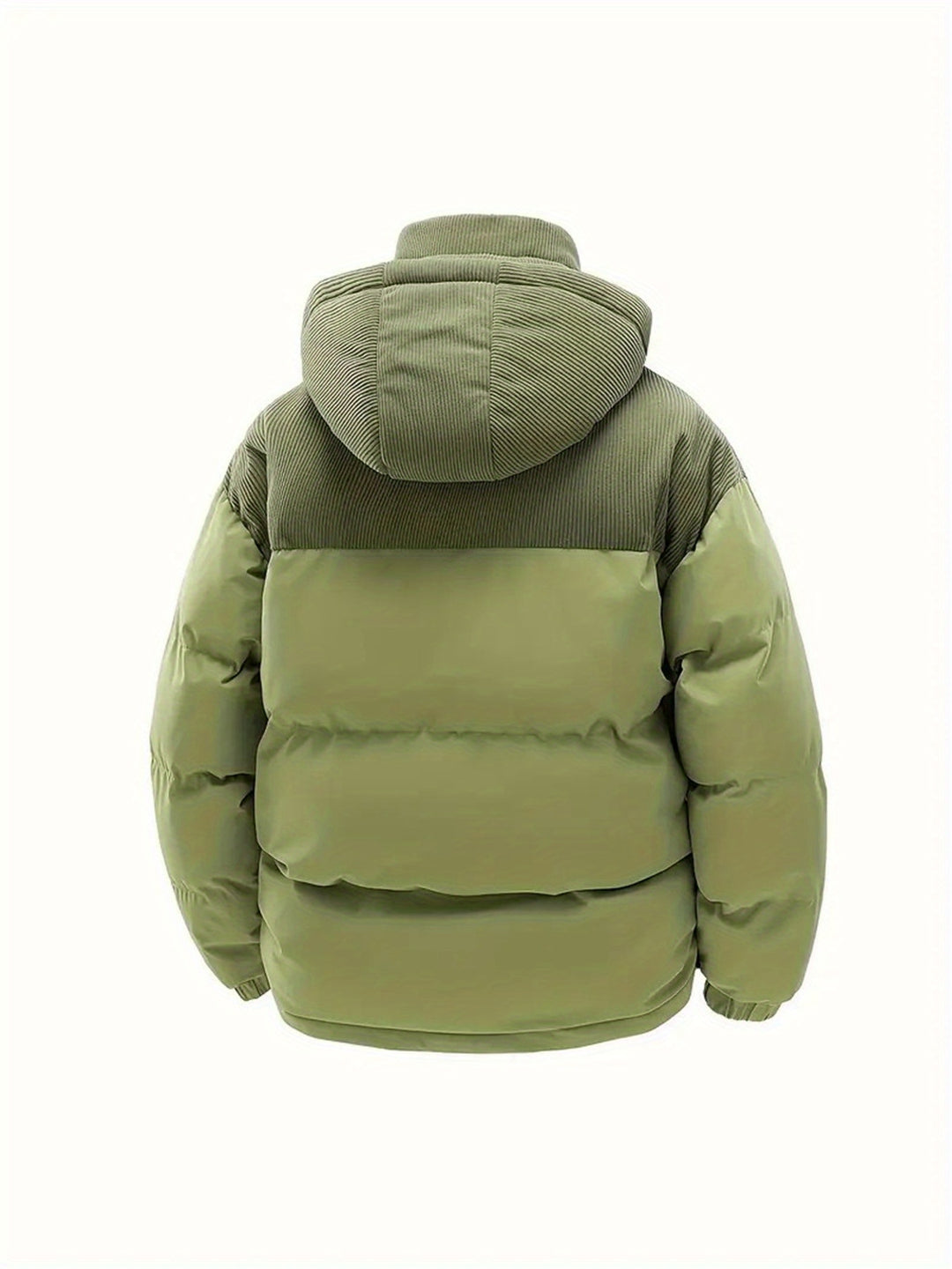 Hooded Fleece Coat for Men with Detachable Hood