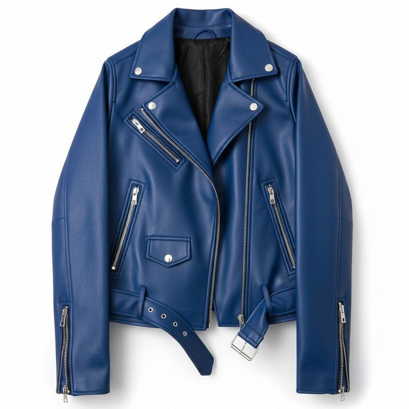 B Unique Fashions Women’s Genuine PU Leather Jacket