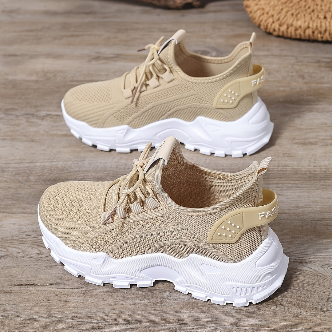 Women's Fashion Knit Sneakers Casual Lightweight Walking Shoes
