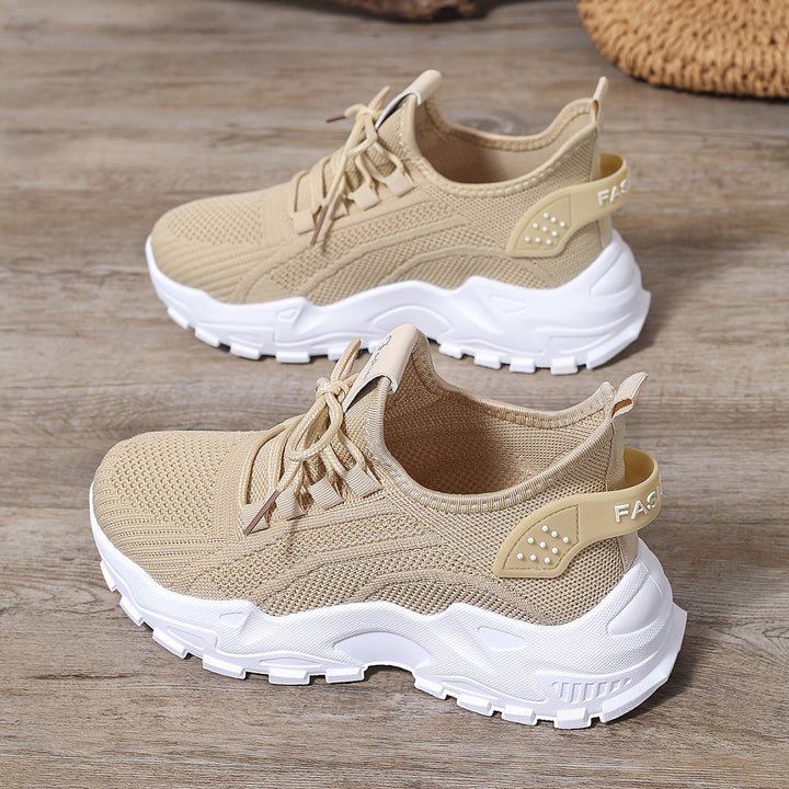 Women's Fashion Knit Sneakers Casual Lightweight Walking Shoes