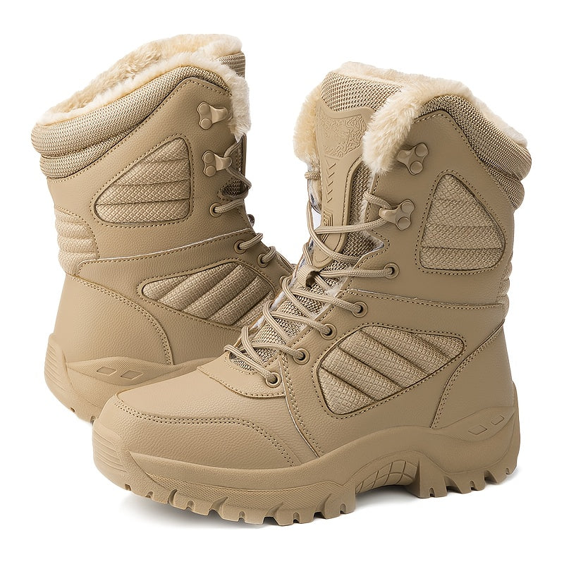 Men's Winter Snow Boots Waterproof Anti-slip Tactical Boots