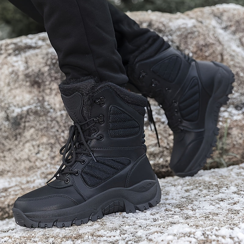 Men's Winter Snow Boots Waterproof Anti-slip Tactical Boots