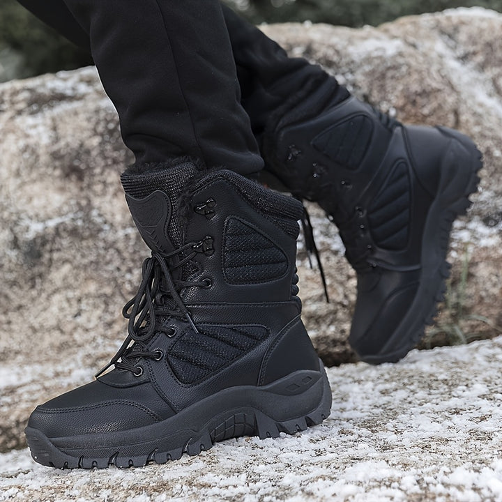 Men's Winter Snow Boots Waterproof Anti-slip Tactical Boots