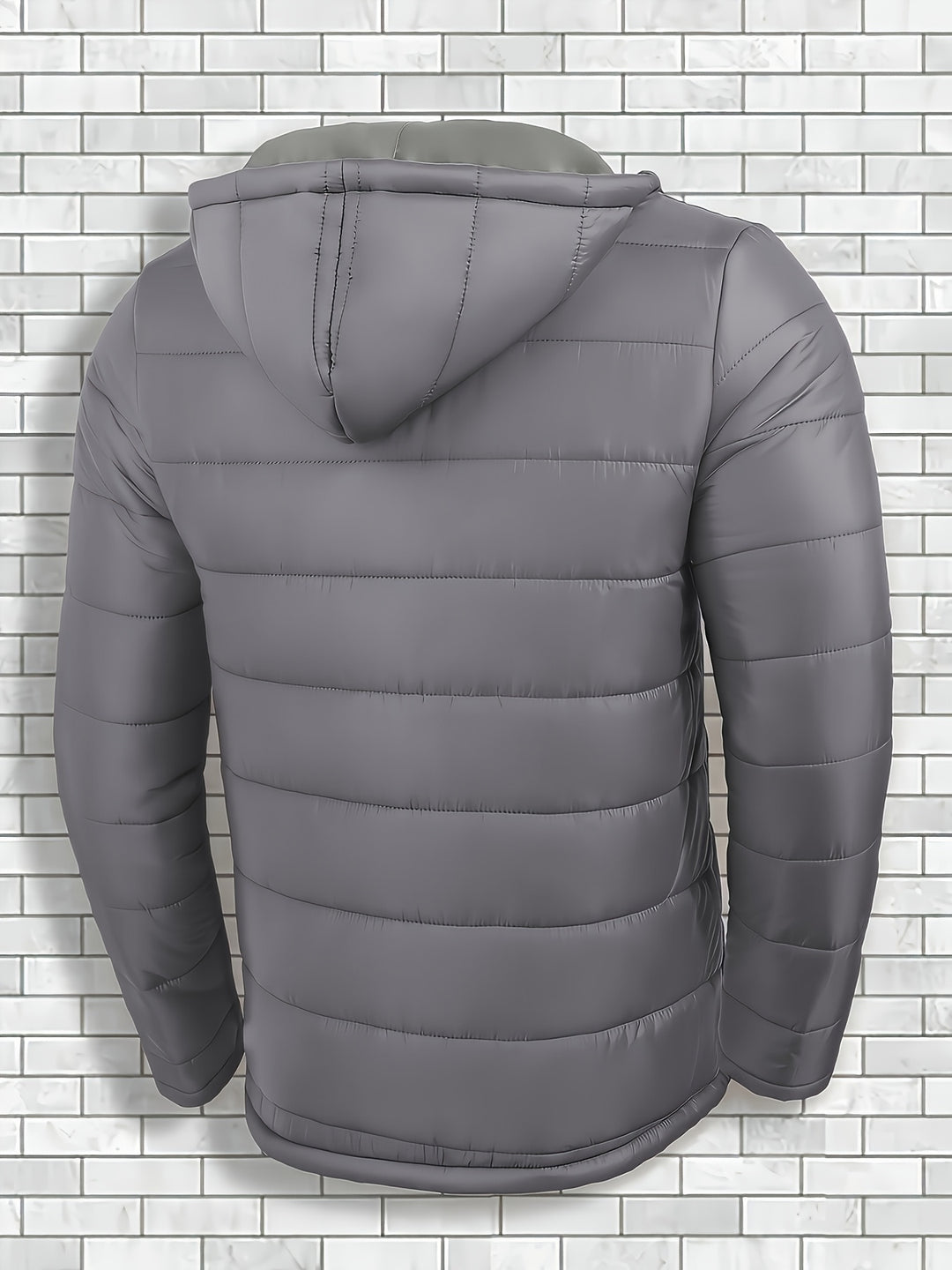 Men's Hooded Windproof Quilted Jacket
