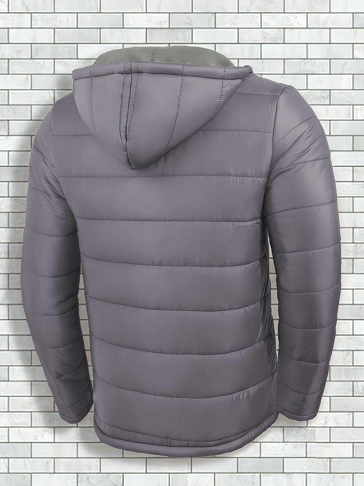 Men's Hooded Windproof Quilted Jacket