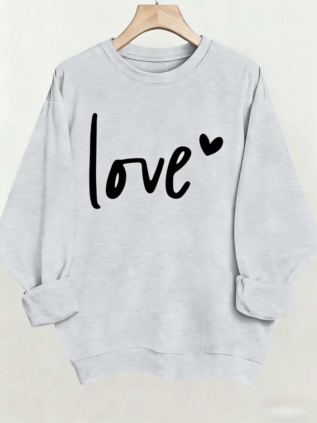 Women's Casual Fashion Sweatshirt Crew Neck Letter Pattern