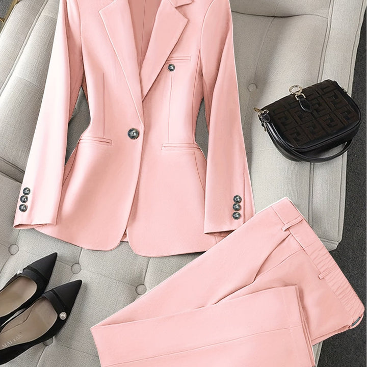 Two-Piece Suit Set with Waistcoat and Matching Pants