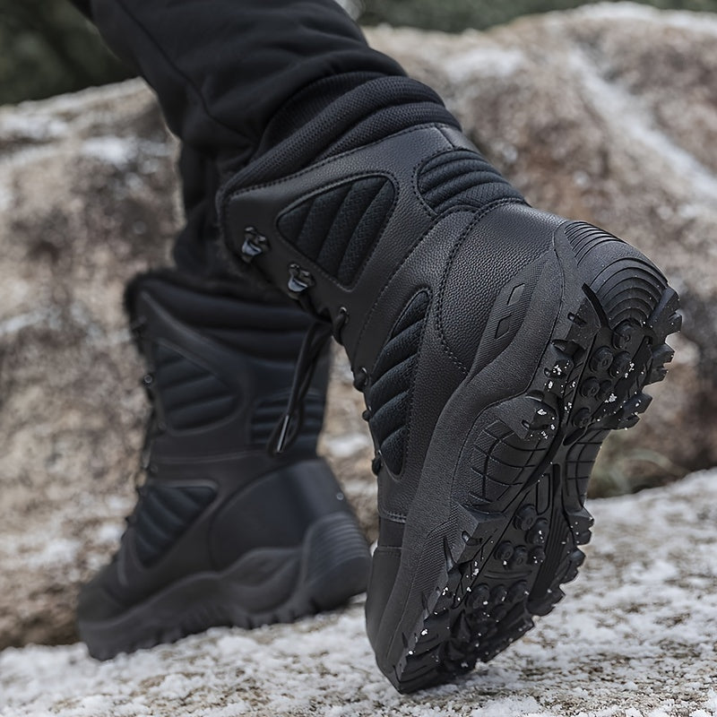 Men's Winter Snow Boots Waterproof Anti-slip Tactical Boots