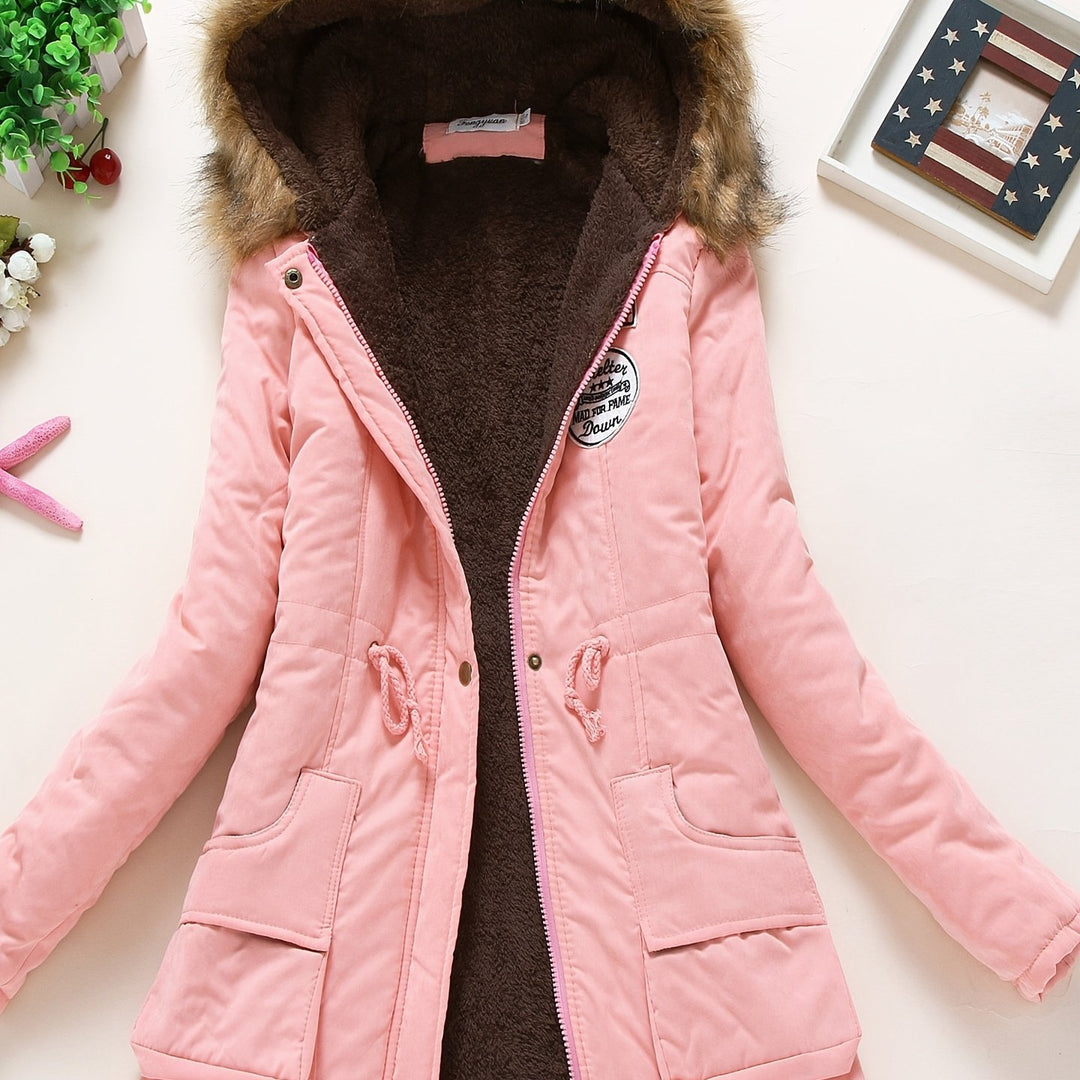 Women's Winter Padded Coat Jacket Mid-Length Thickened Outerwear