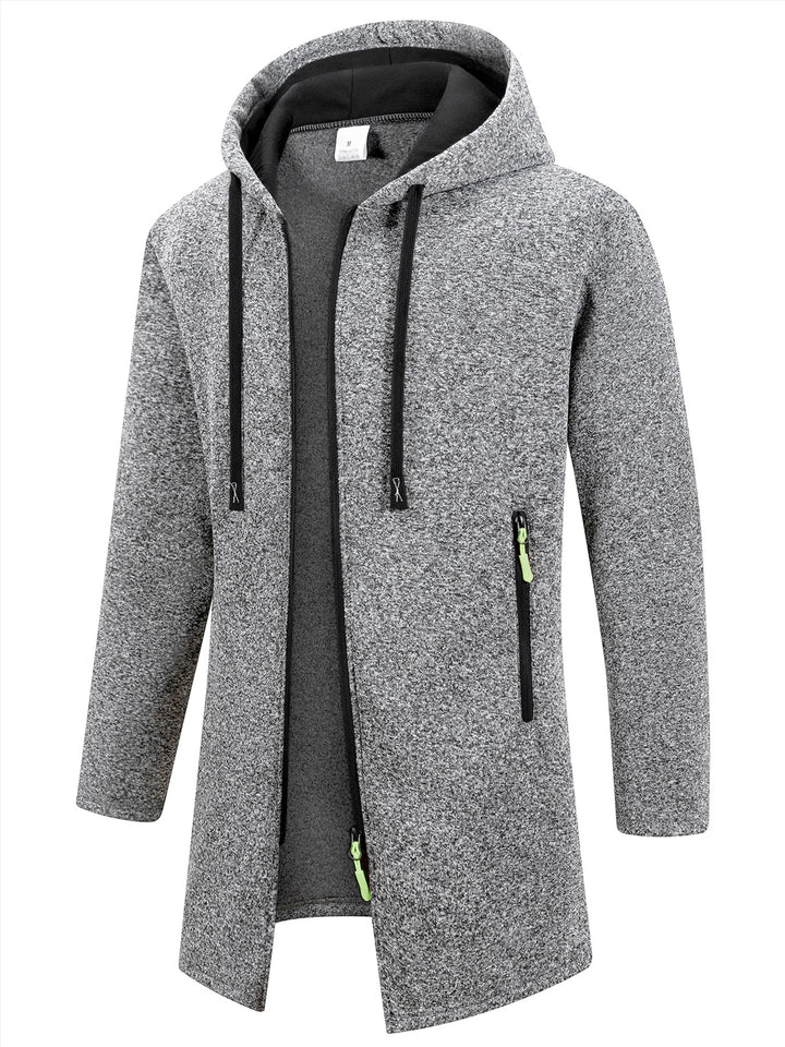 Men's Casual Sports Outfit Two-Piece Set with Hooded Jacket and Pants