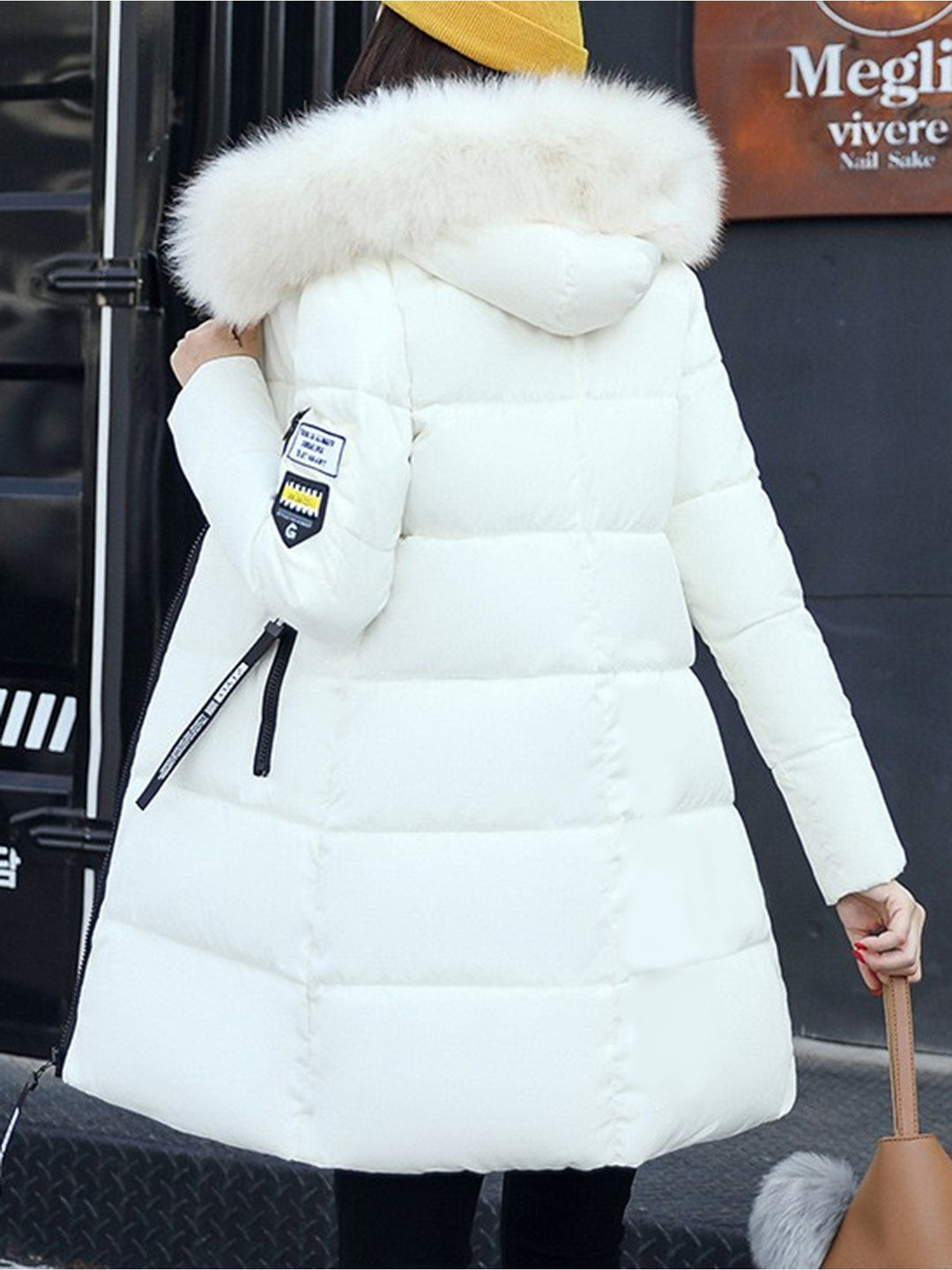Women's Winter Coat, Elegant Fashion, Full Zip Closure, Long Sleeve
