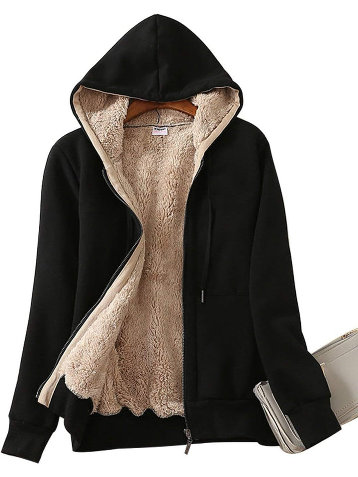 Women's Casual Full Zip Hoodie Sweatshirt Coat