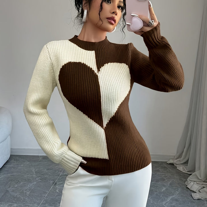 Women's Half-Turtleneck Pullover Sweater