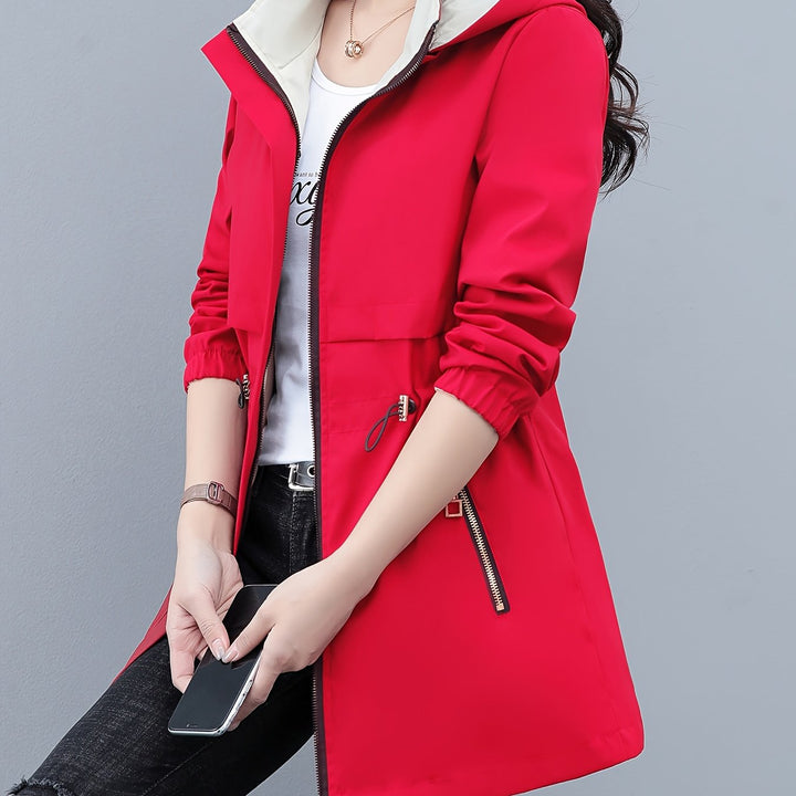 Double-sided Wearable Windbreaker Jacket Women's Fashionable Coat