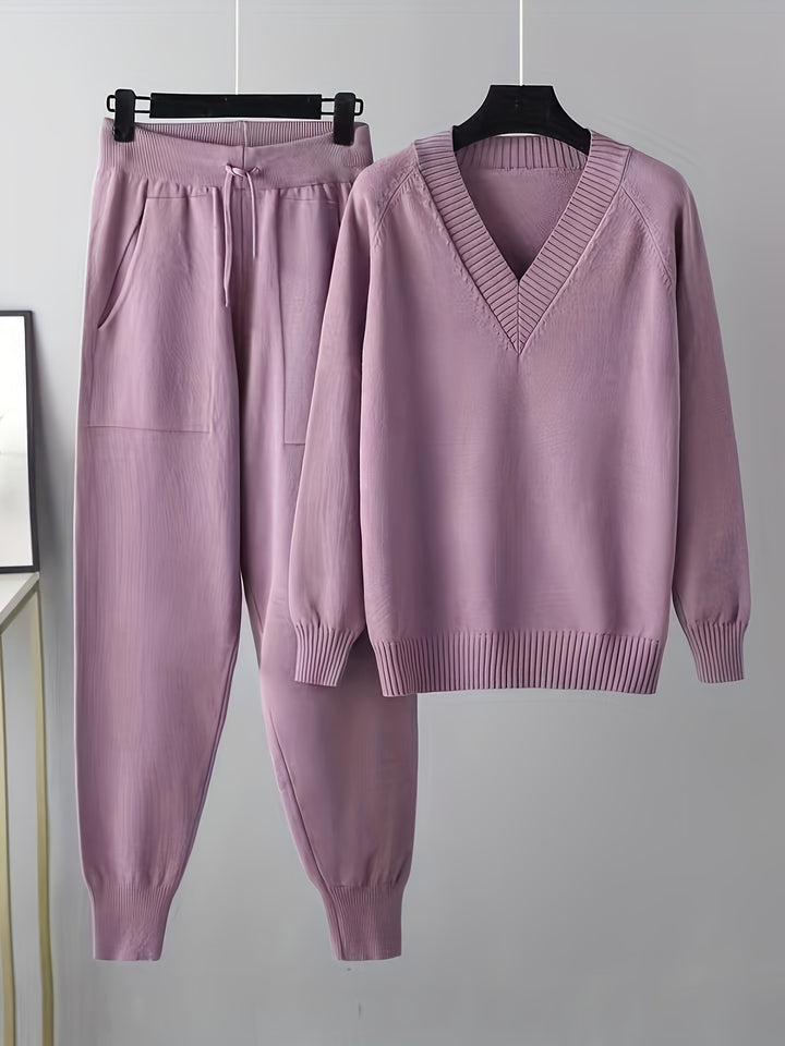 Stylish Ladies Casual Sweater and Pants Set